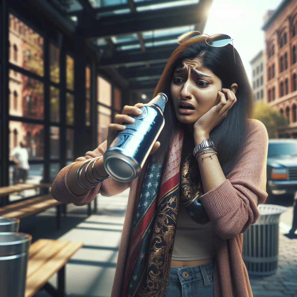 Person examining health risks of alcohol consumption, illustrating why should you not drink alcohol
