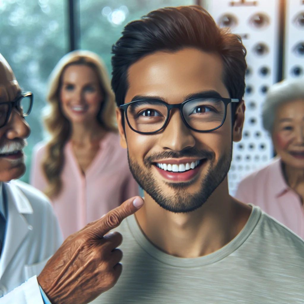Cataract surgery to correct astigmatism for clear vision.