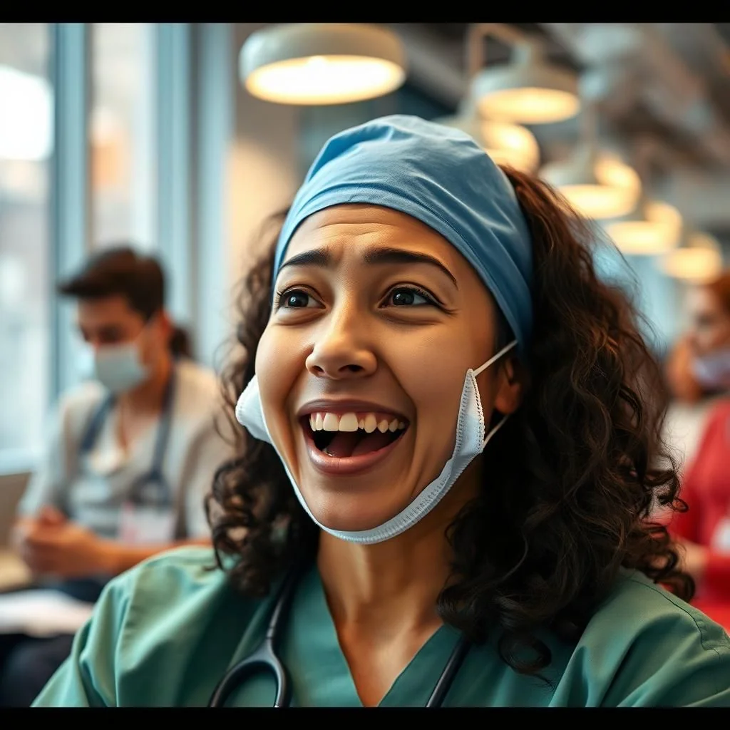 Post jaw surgery patient finding comfort and hope during recovery.