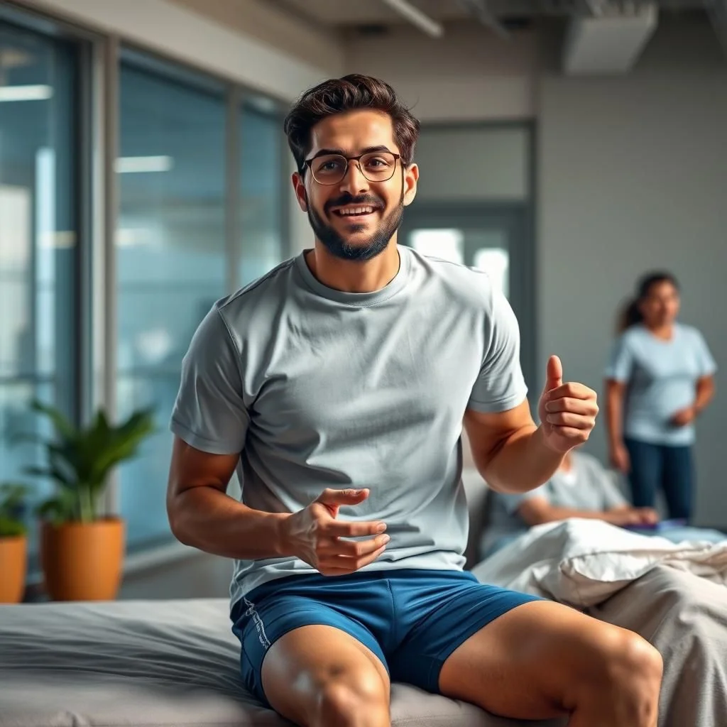 Comfortable compression shorts after surgery for faster healing.