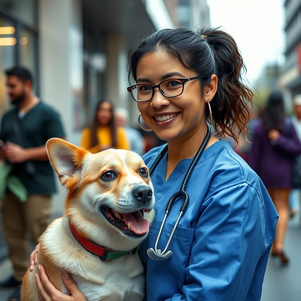 A dog recovering after PU surgery, promoting health and comfort.