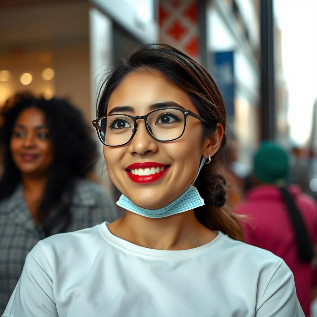 Adult undergoing tongue tie surgery for improved speech and health.