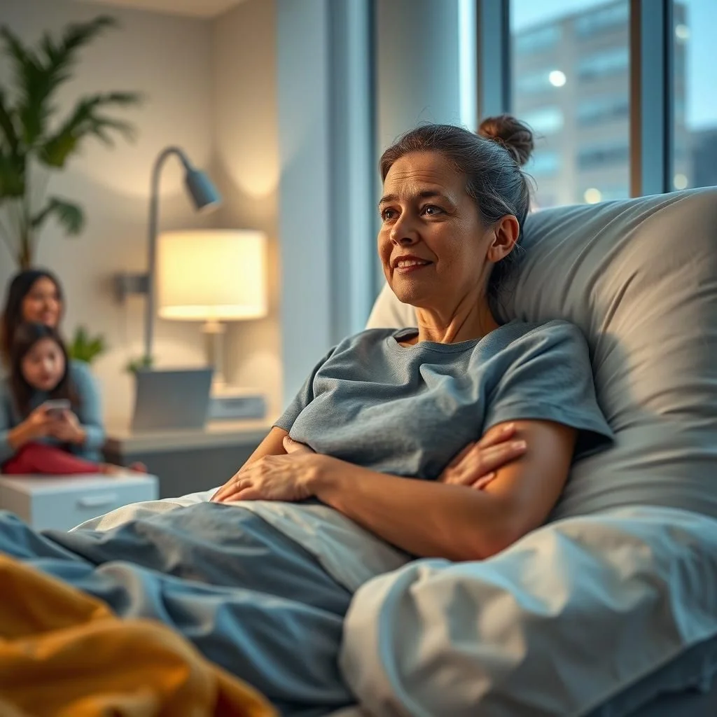 Comfortable post abdominal surgery pillows for recovery.